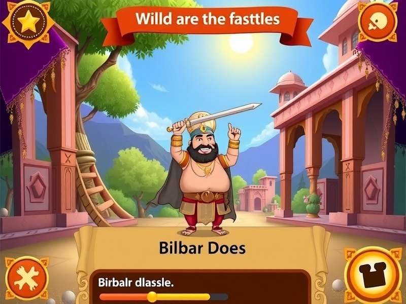 Akbar Birbal Puzzle Quest Game Screenshot